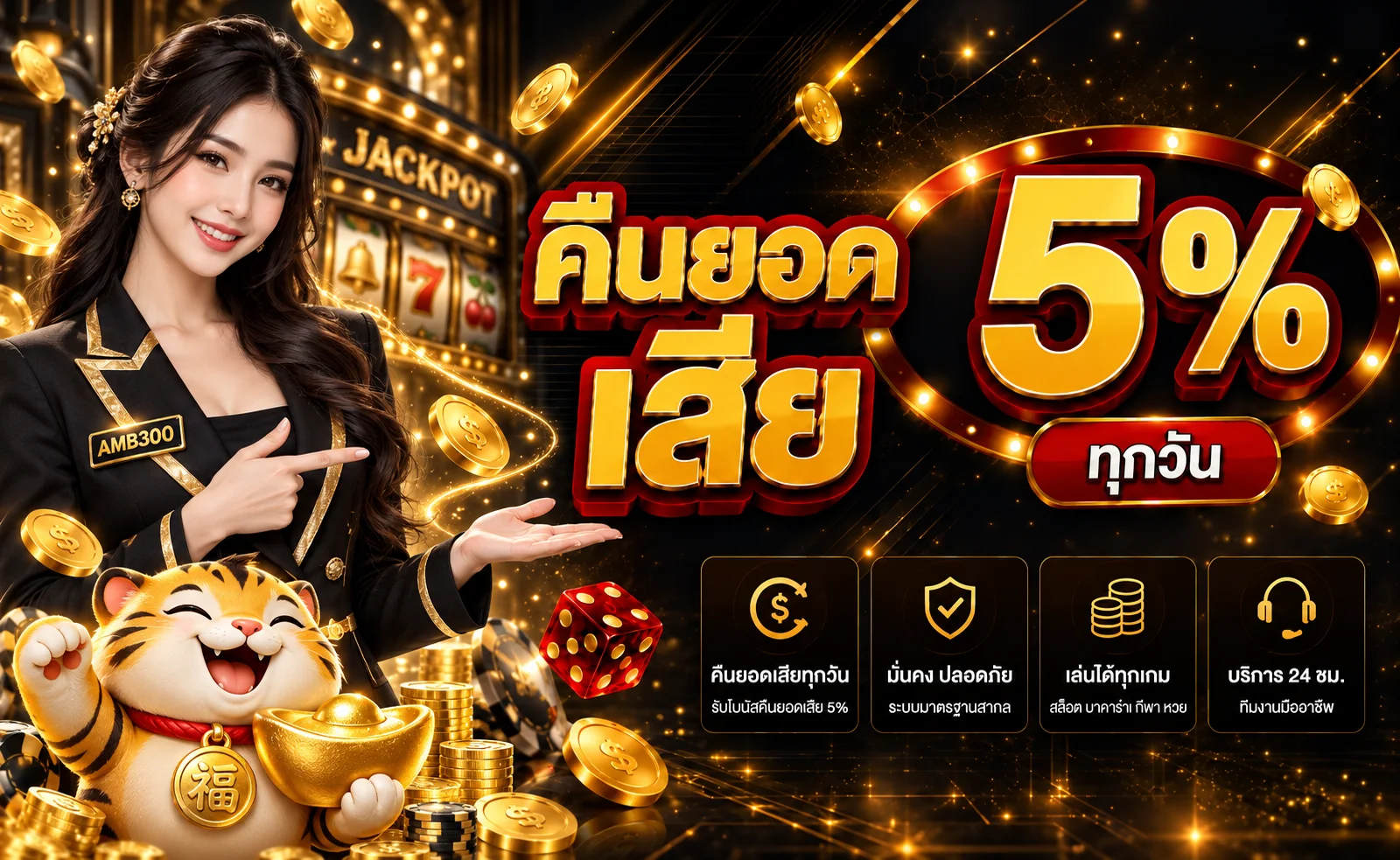 AMB300 สล็อตพร้อมข้อมูลคืนยอดและเงื่อนไข